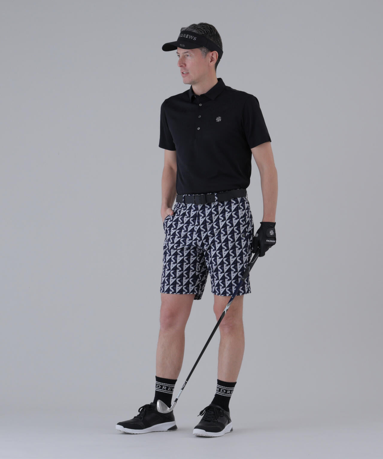 ストレッチ】SAラインプリントショートパンツ (MENS) | St ANDREWS