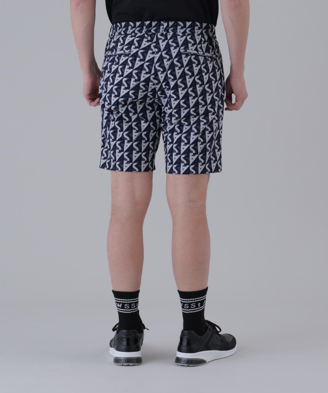 ST ANDREWS ハウンドトゥースパンツ 新品 ストレッチ】SAラインプリントショートパンツ (MENS) | St ANDREWS