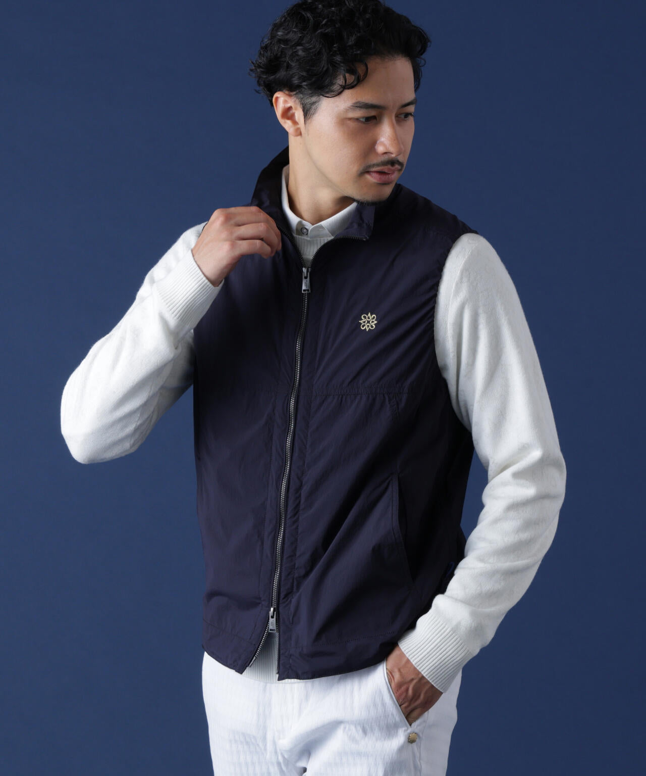THE OLD COURSE][ストレッチ・撥水] ナイロンリップベスト (MENS) | ST