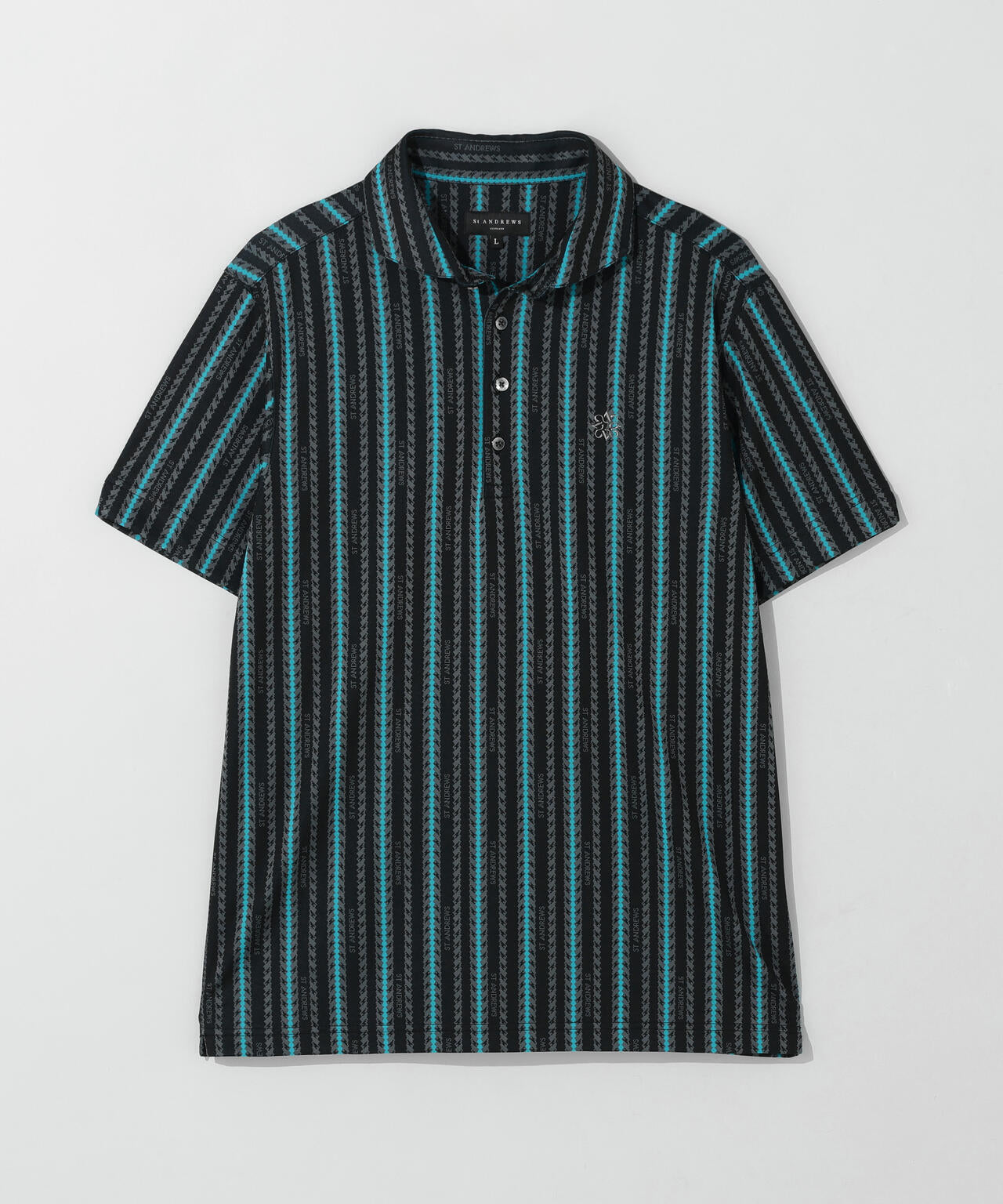 縄ストライプジャガード半袖シャツ (MENS) | St ANDREWS（セント