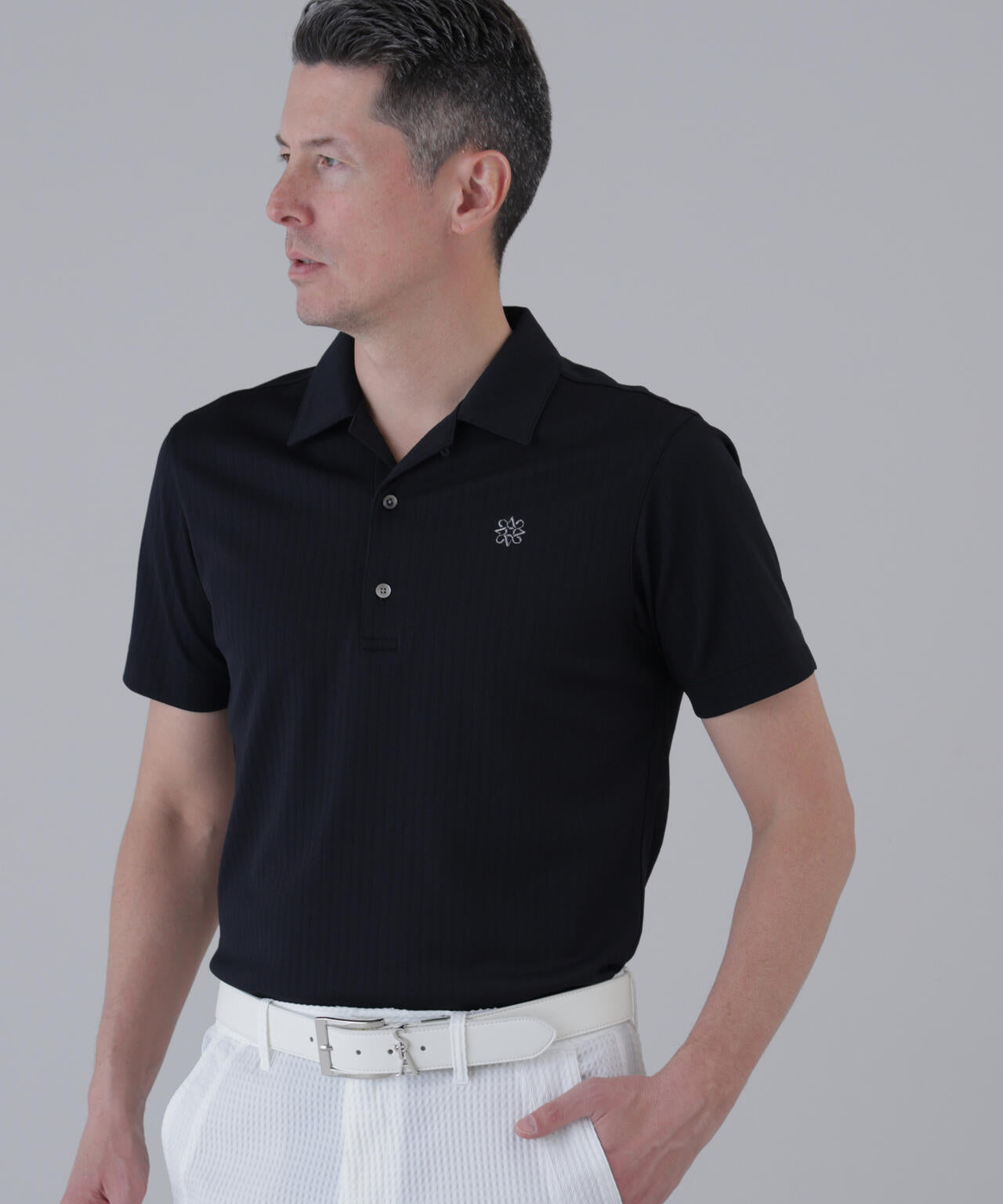 サッカー調ジャガード半袖シャツ (MENS) | St ANDREWS（セント