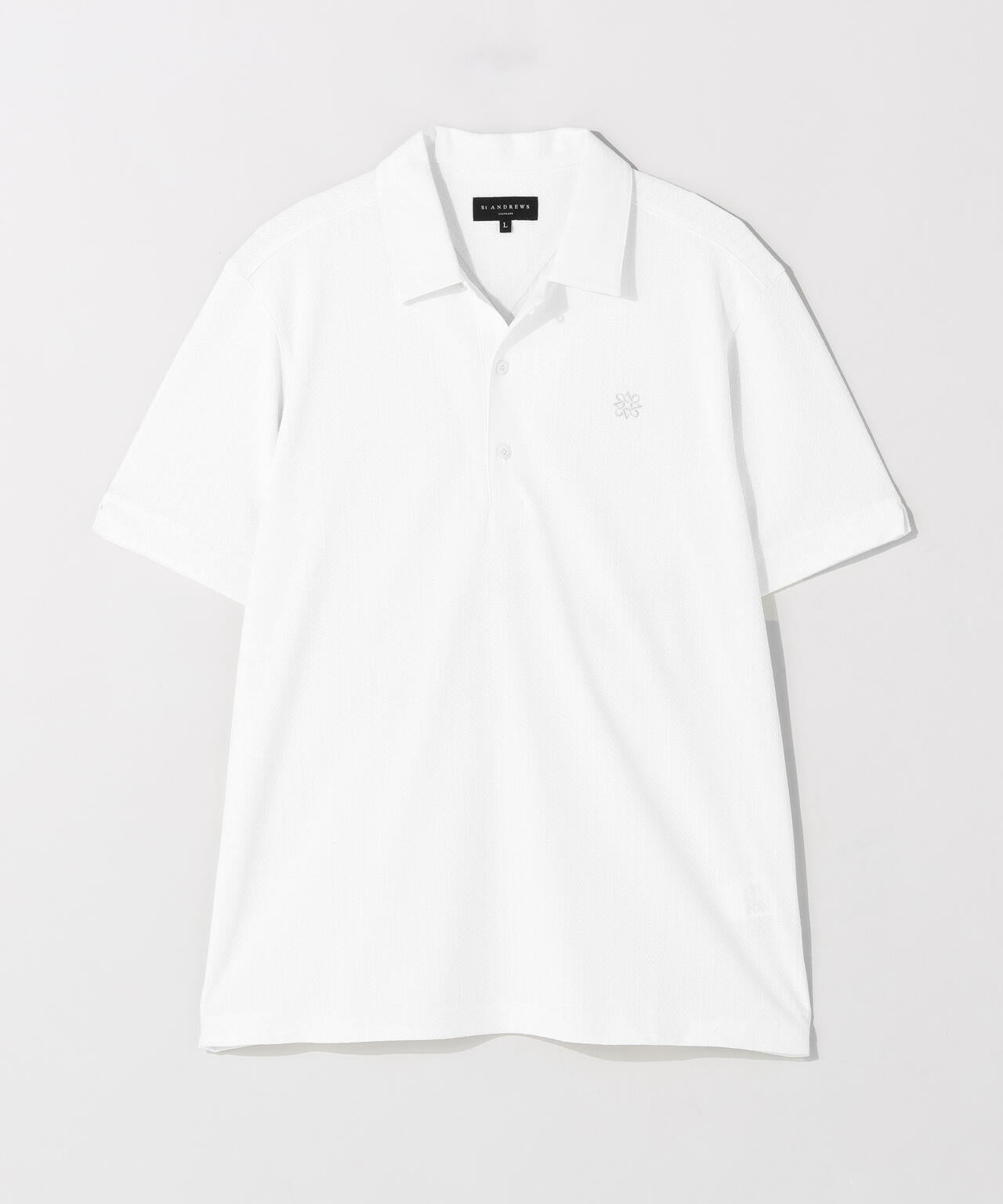 サッカー調ジャガード半袖シャツ (MENS)