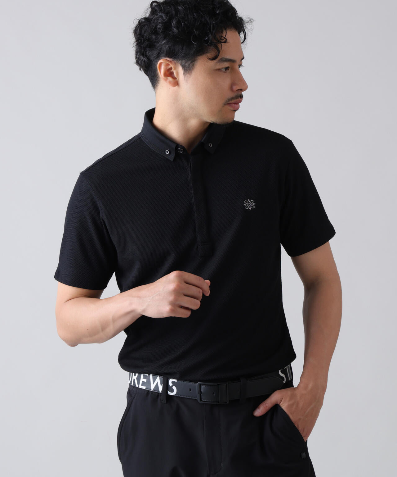 吸水速乾] ハニカム鹿の子半袖ポロシャツ (MENS) | St ANDREWS（セント