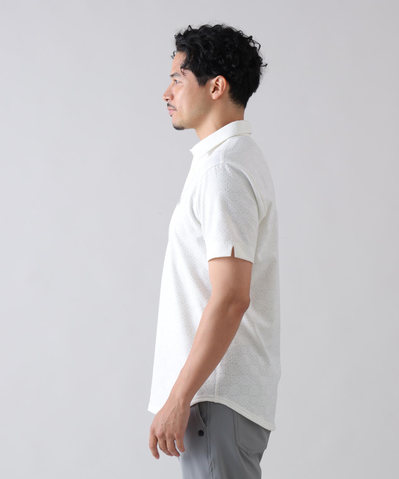 ケルトアラベスクジャガード半袖シャツ (MENS) | St ANDREWS（セント