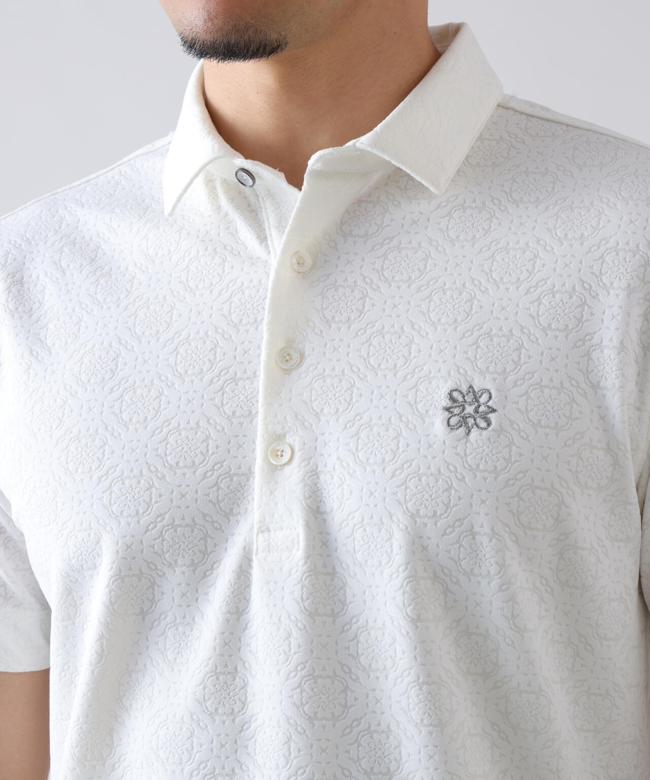 ケルトアラベスクジャガード半袖シャツ (MENS) | St ANDREWS（セント