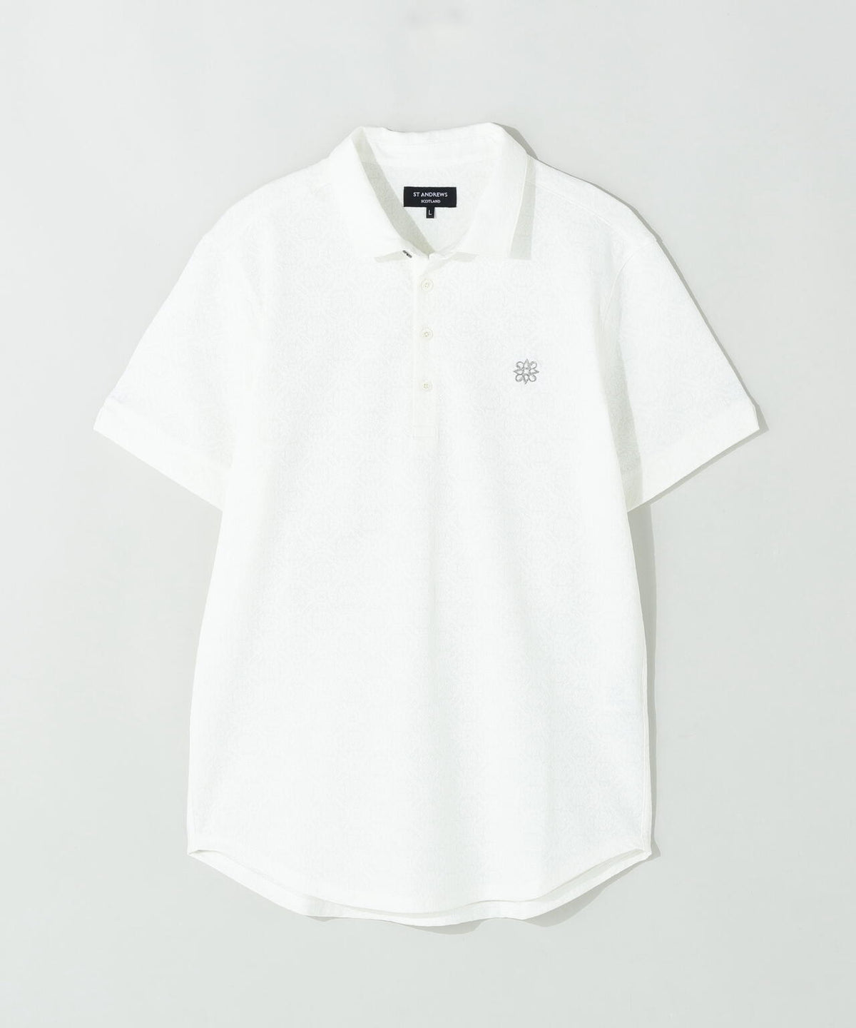 ケルトアラベスクジャガード半袖シャツ (MENS)