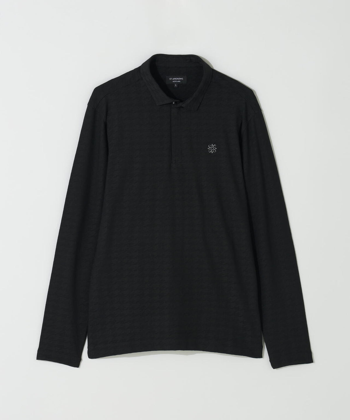 [吸湿発熱・保温] セルヒート千鳥リンクス長袖ポロシャツ (MENS)