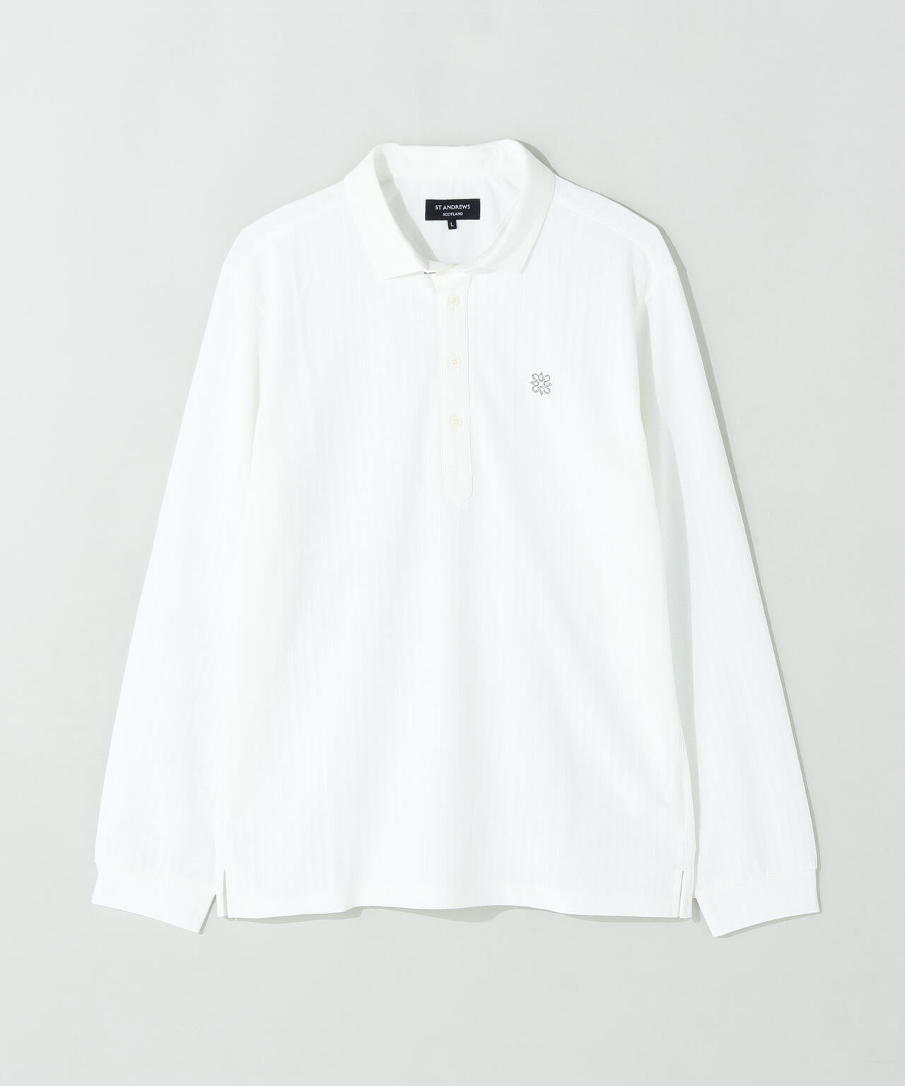吸水速乾・UVカット] サッカー調ジャガード長袖シャツ (MENS) | St