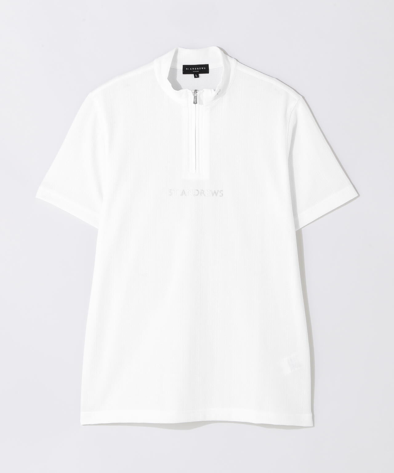タックジャガード半袖ハイネック (MENS) | St ANDREWS（セント