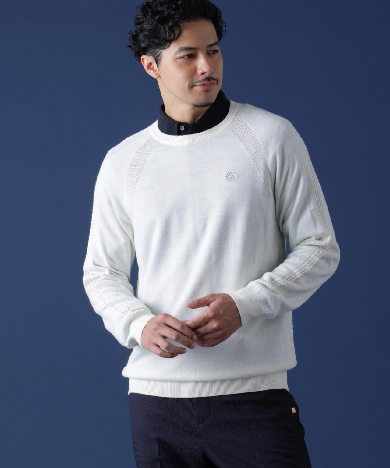 12G天竺クルーネックニットプルオーバー (MENS) | St ANDREWS（セント