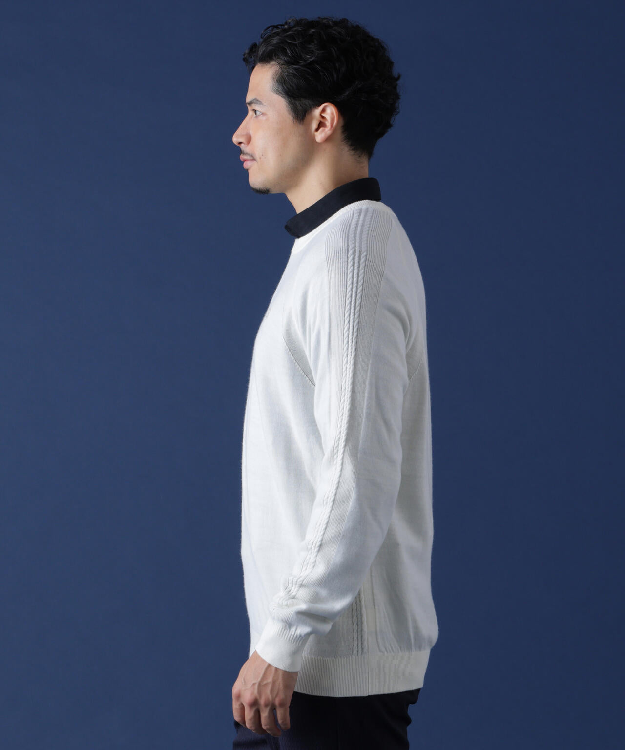 THE OLD COURSE]12G天竺クルーネックニットプルオーバー (MENS) | ST