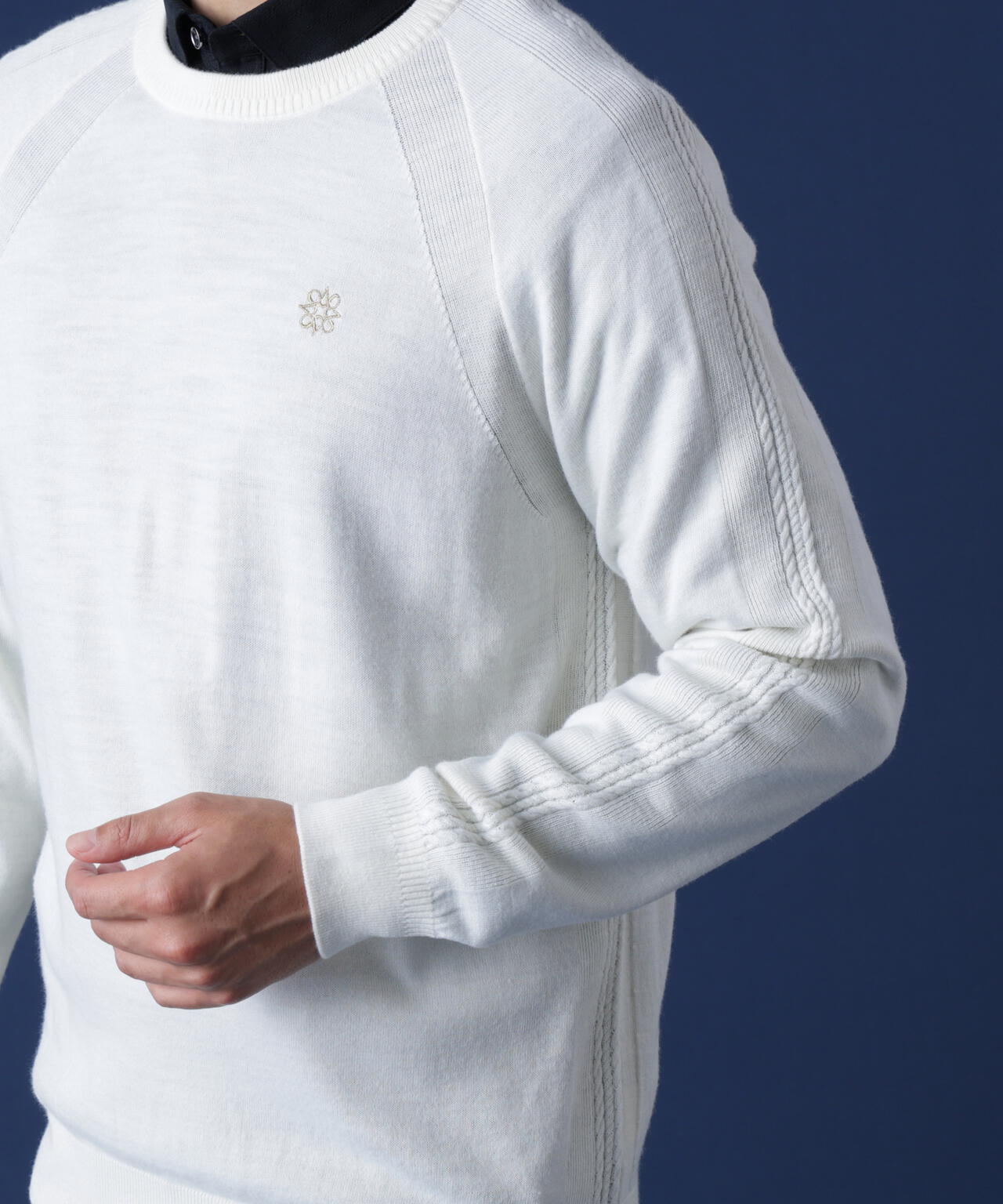 THE OLD COURSE]12G天竺クルーネックニットプルオーバー (MENS) | ST