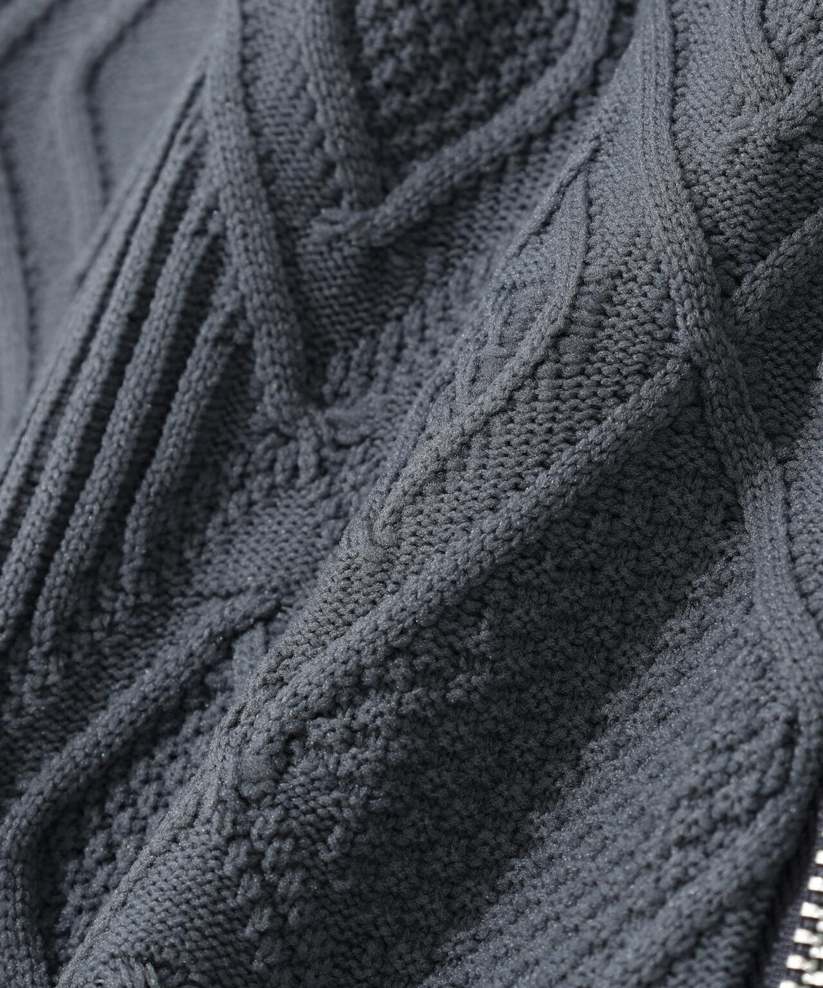 14G地柄ジップアップベスト (MENS)