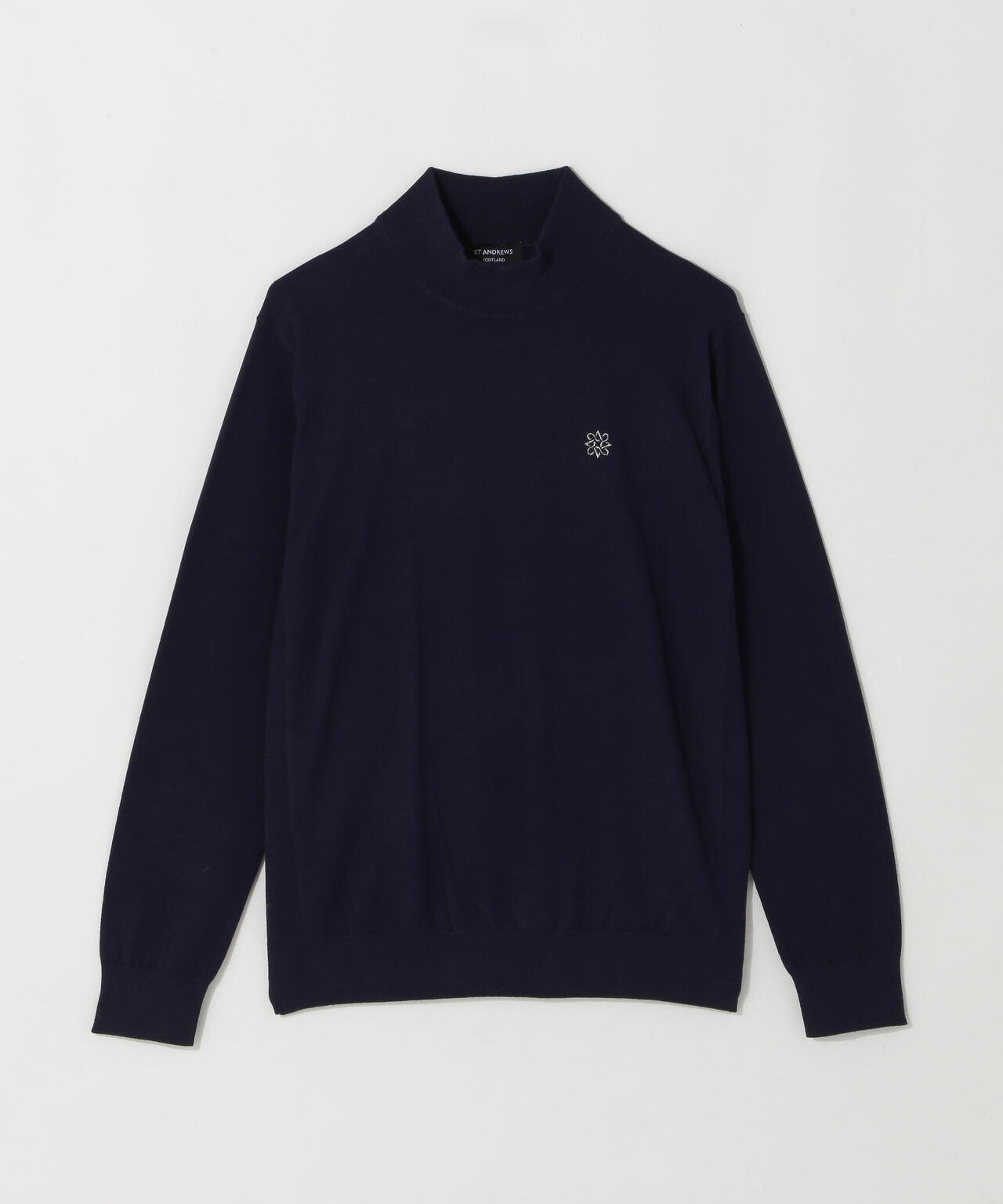 カシミヤタッチ天竺モックネックニットプルオーバー (MENS) | St