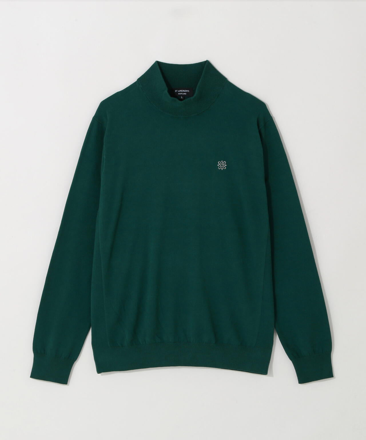 カシミヤタッチ天竺モックネックニットプルオーバー (MENS) | St