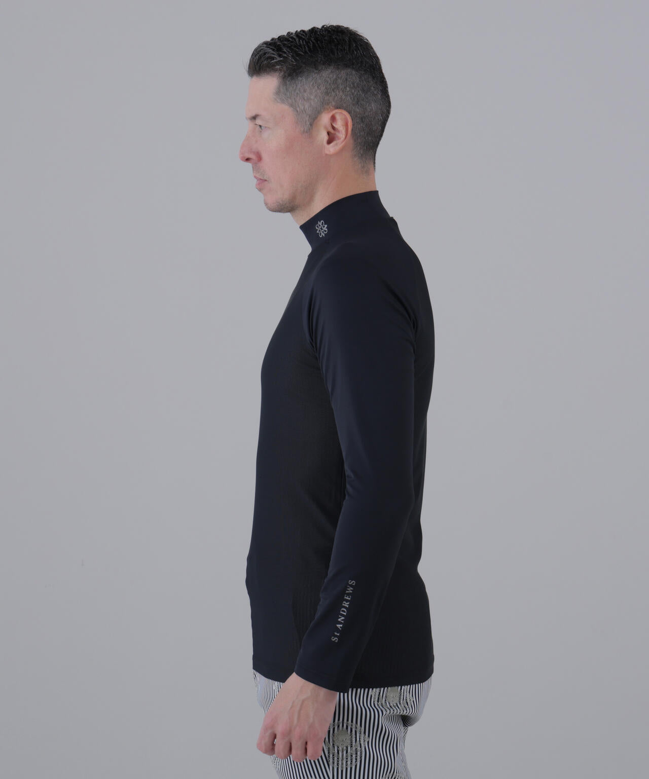 【吸水速乾】【UVカット】TWINCOT UV×メッシュ長袖ハイネックインナー (MENS)