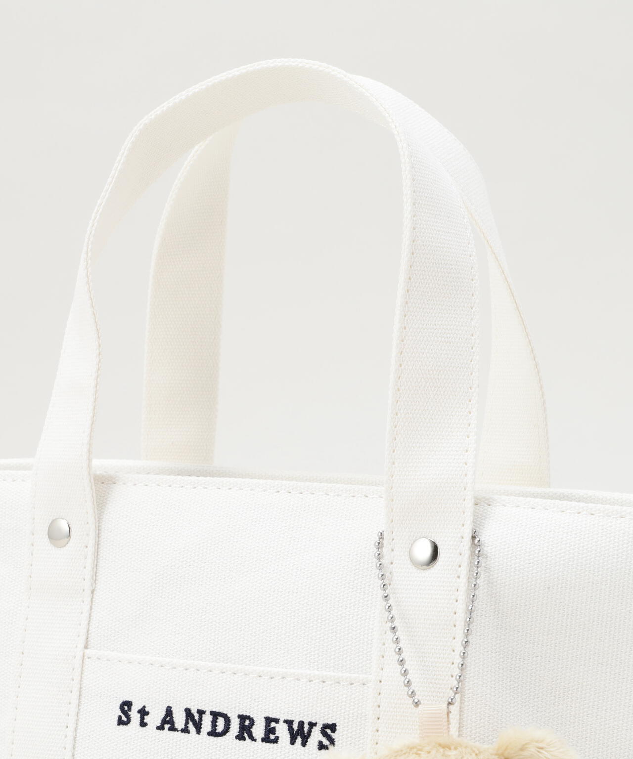 ○★新品 未使用 セントアンドリュース リンクス スタッズカートバッグ ホワイト テディベアカートバッグ (UNISEX) | St ANDREWS（セントアンドリュース