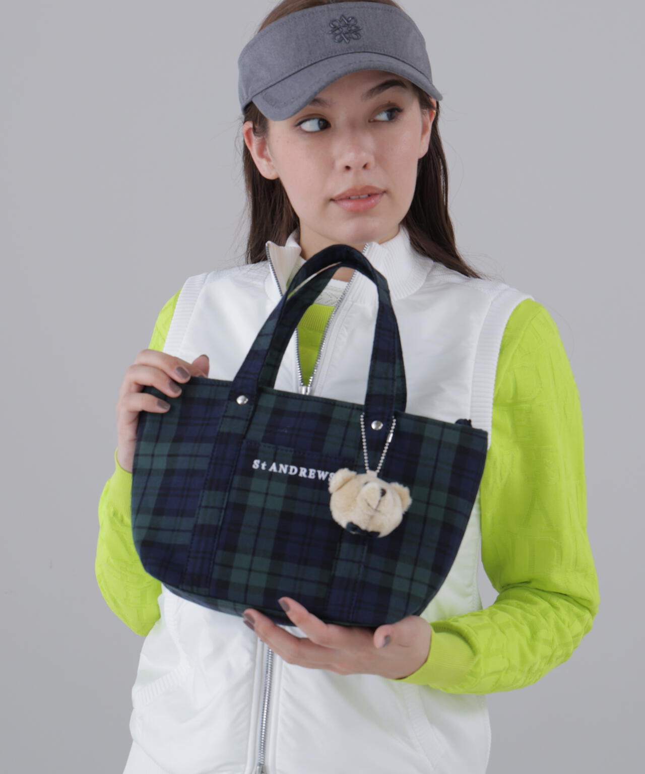 セントアンドリュース テディベアカートバッグ グレー テディベアカートバッグ (UNISEX) | St ANDREWS（セントアンドリュース