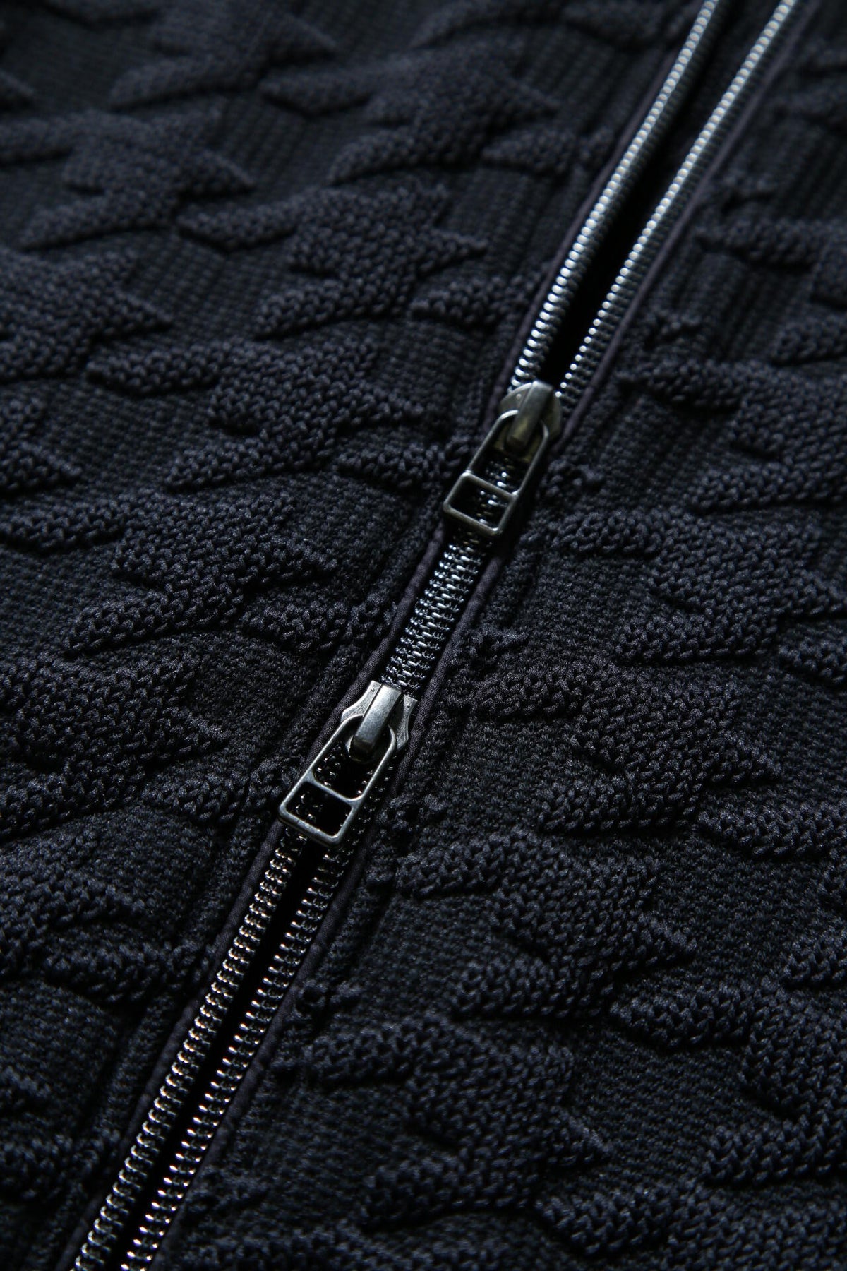 BK/千鳥柄ジップブルゾン