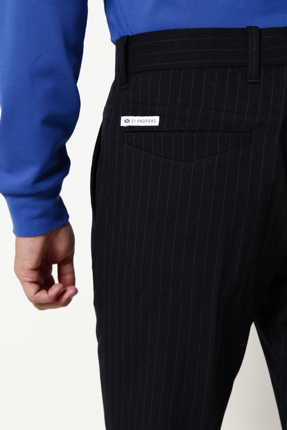 WH/ツイルストライプストレッチパンツ