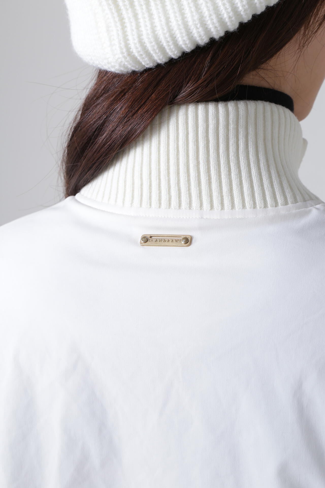 中綿袖ニットブルゾン (WOMENS)