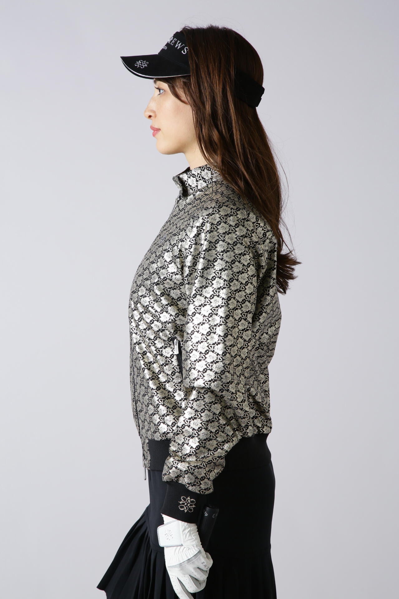 STボニースコットランド箔プリントブルゾン (WOMENS)