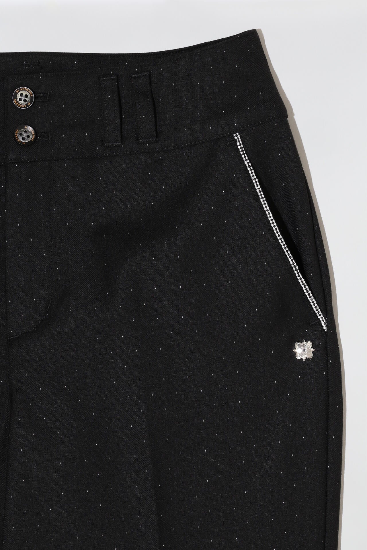 ドットストレッチパンツ (WOMENS)