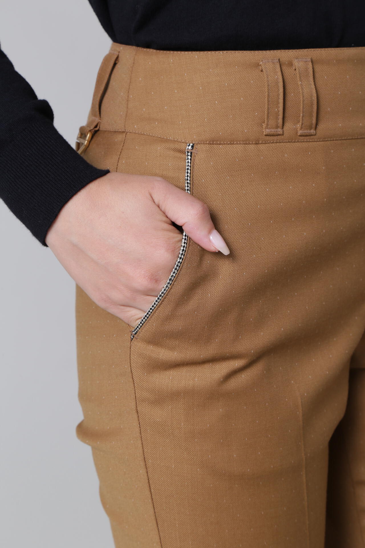 ドットストレッチパンツ (WOMENS)