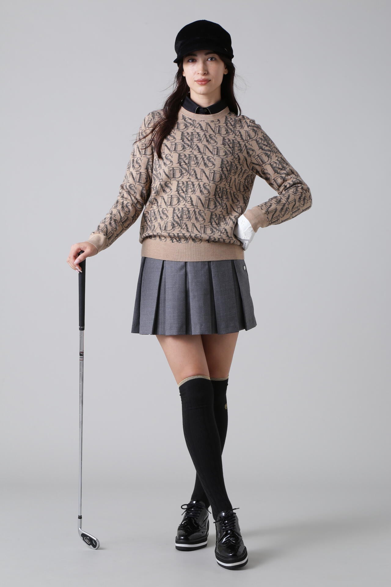 ドットストレッチスカート (WOMENS)