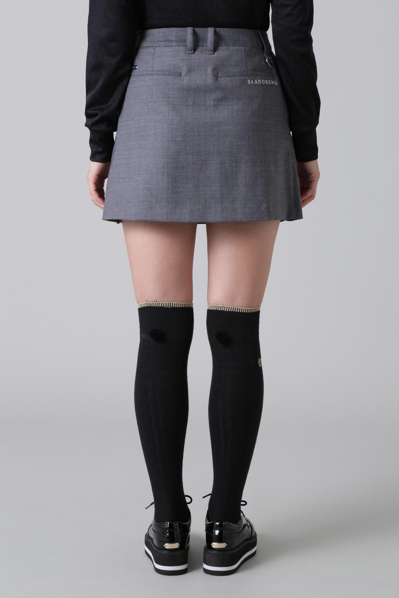 St ANDREWS レディース スカート M グレー ドットストレッチスカート (WOMENS) | St ANDREWS（セント