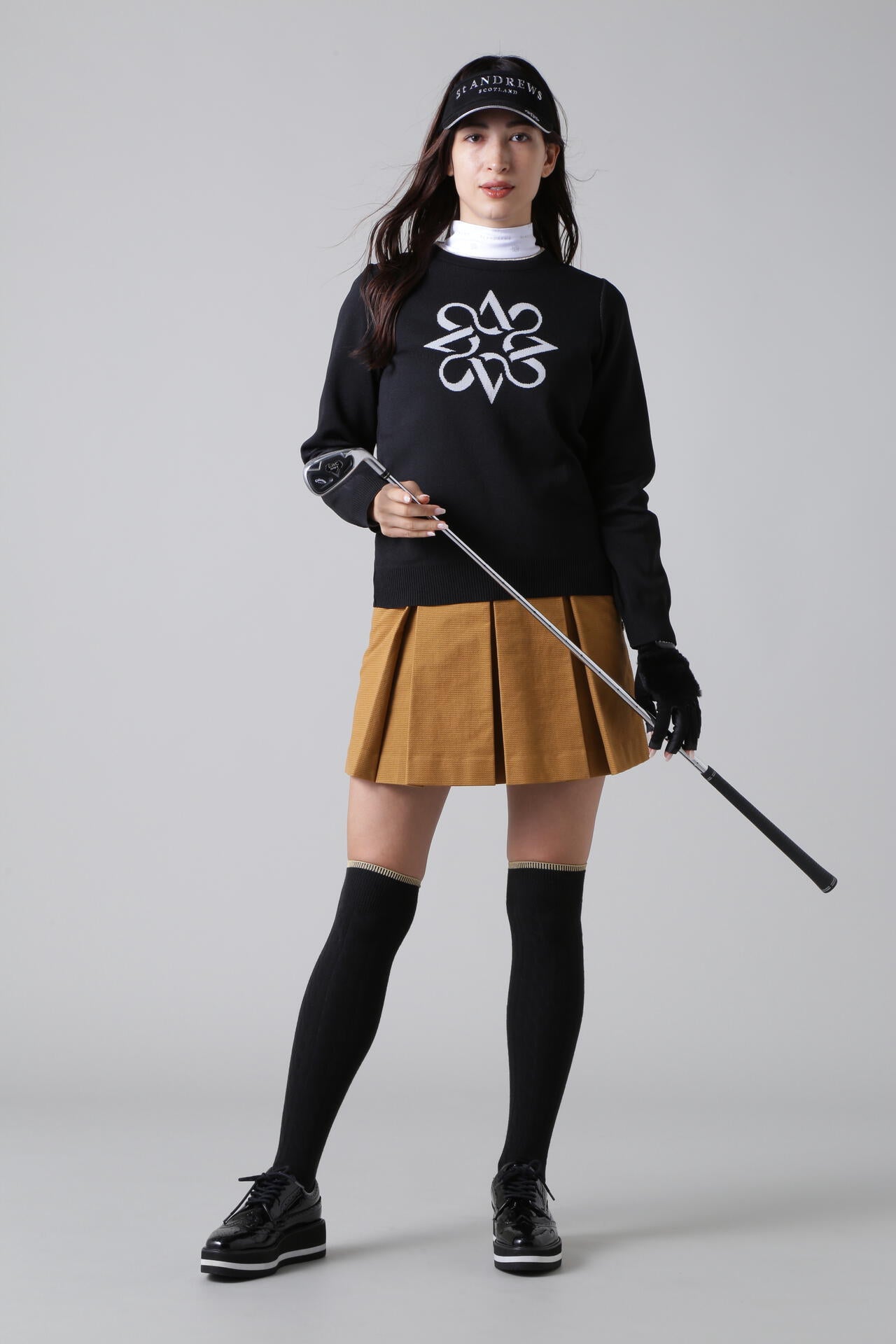 モールスキンストレッチスカート (WOMENS)