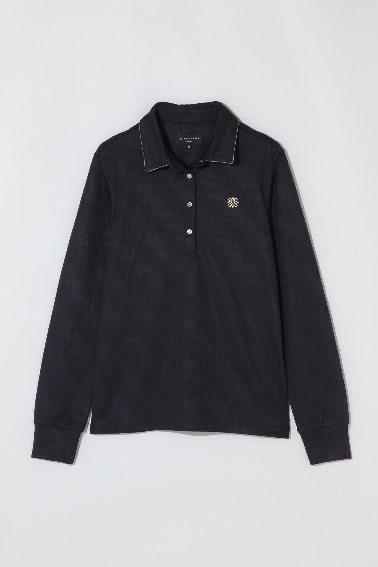 STAロゴジャガード長袖カットソーシャツ (WOMENS)