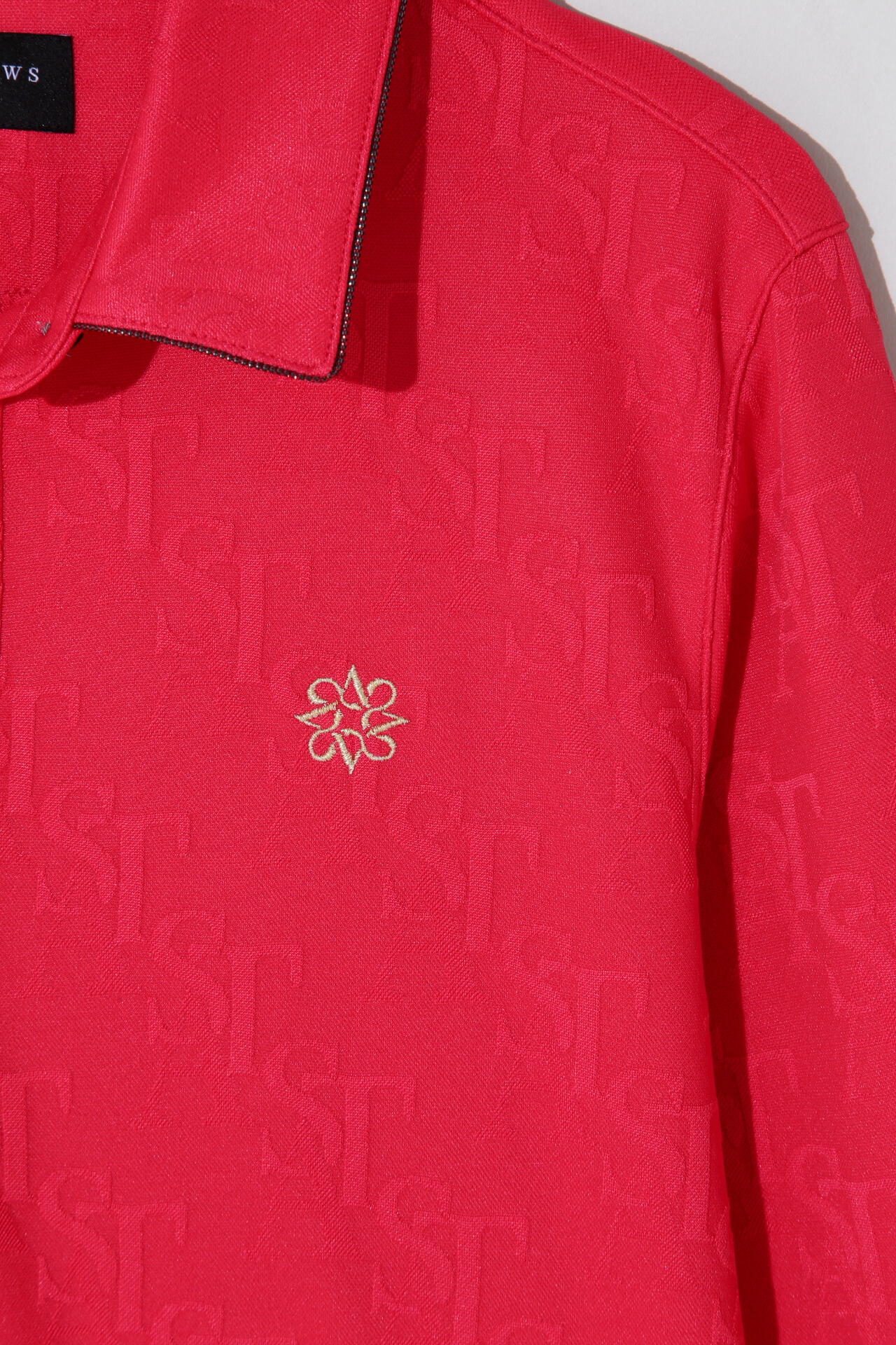 STAロゴジャガード長袖カットソーシャツ (WOMENS)