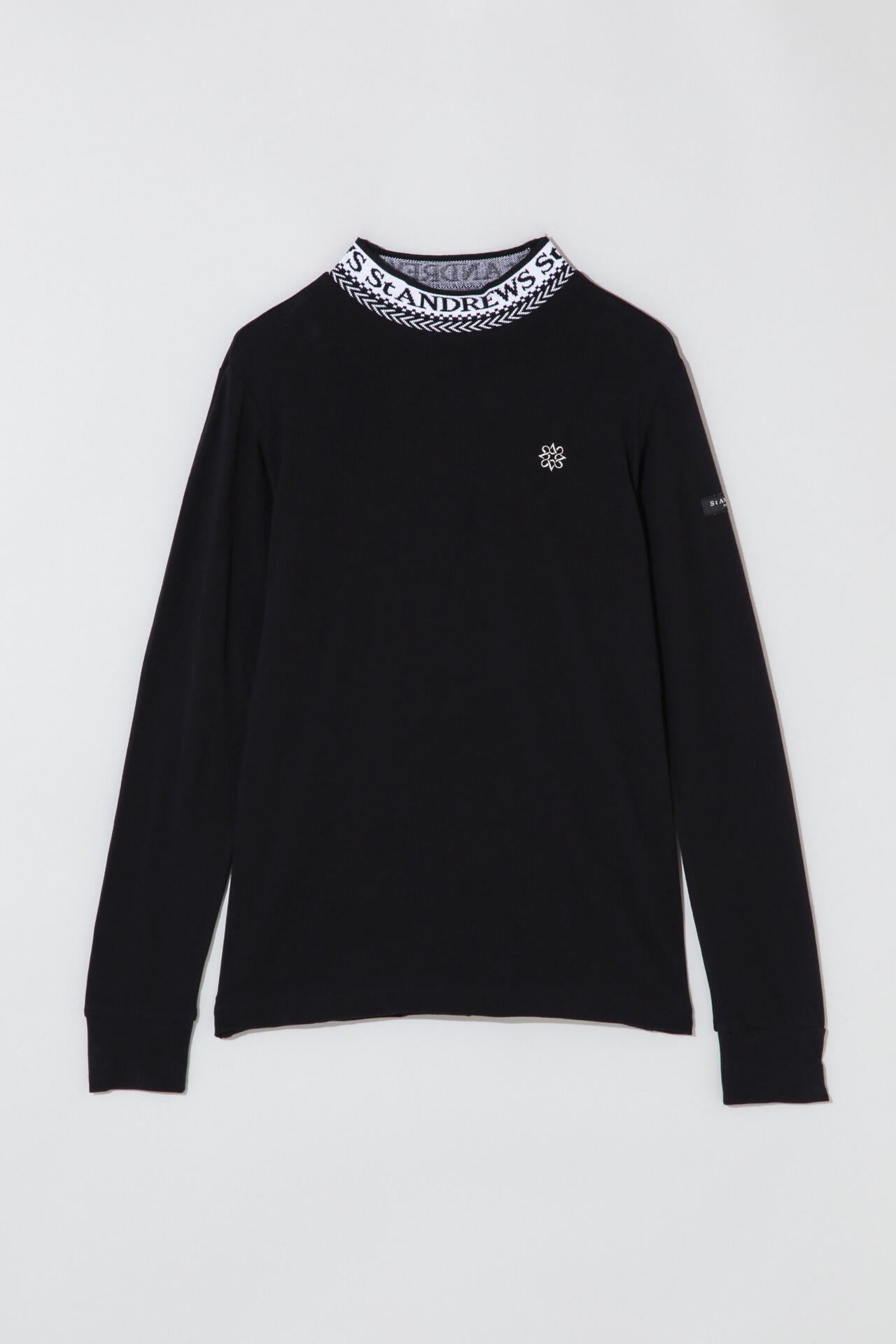 ロスティングスパイナー ブラック 長袖カットソー ベア天竺長袖ハイネックカットソー (WOMENS) | St ANDREWS（セント