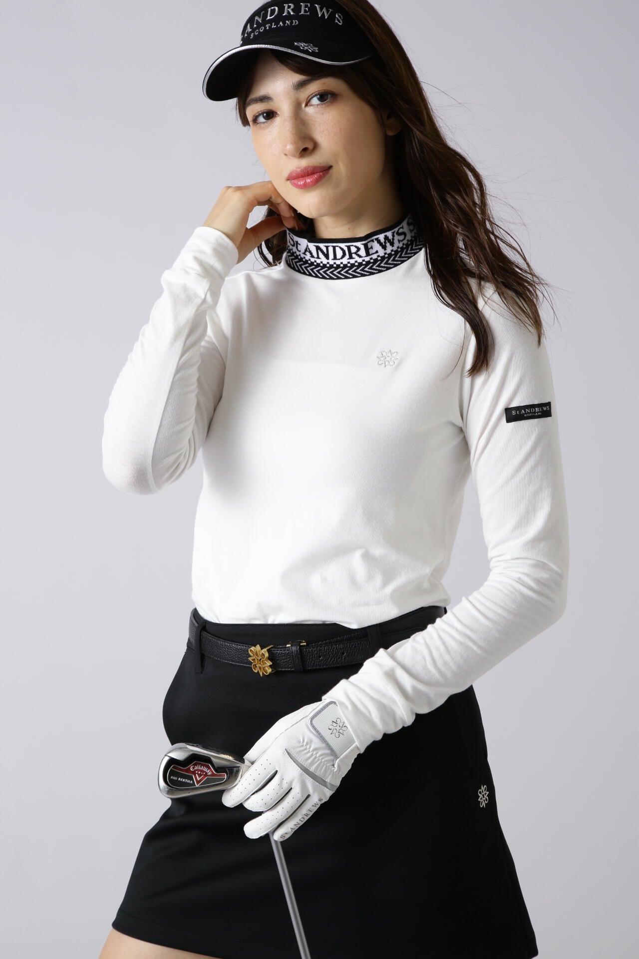 ベア天竺長袖ハイネックカットソー (WOMENS) | St ANDREWS（セント