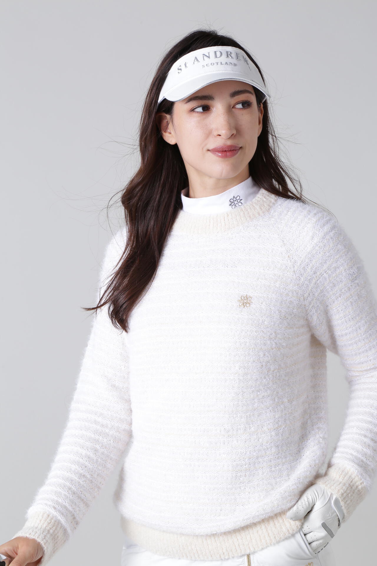 5G タックツイードプルオーバーニット (WOMENS) | St ANDREWS（セント