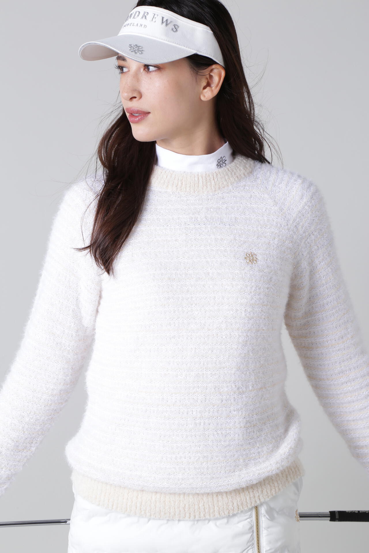 5G タックツイードプルオーバーニット (WOMENS) | St ANDREWS（セント