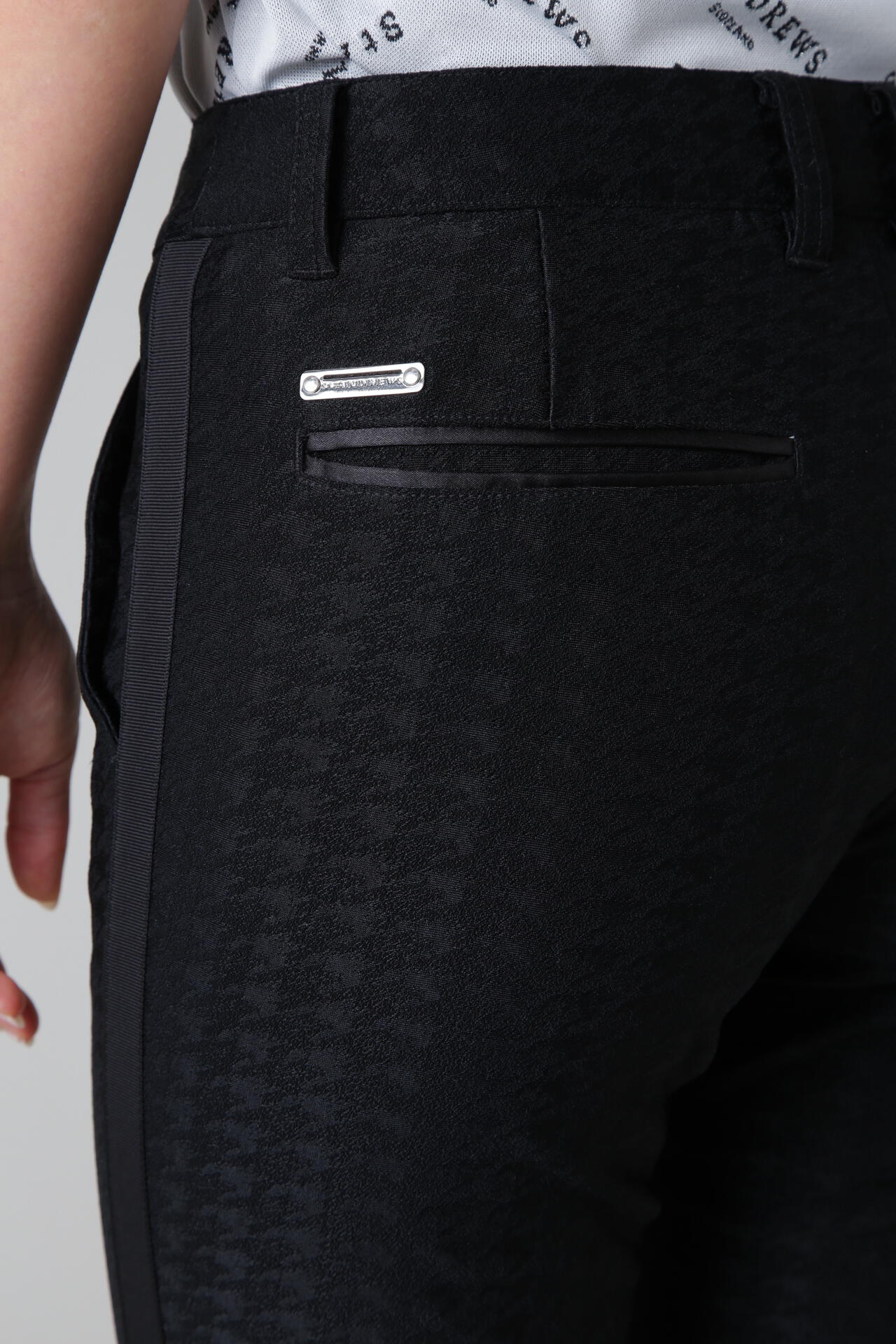 千鳥ジャガードストレッチパンツ (WOMENS)