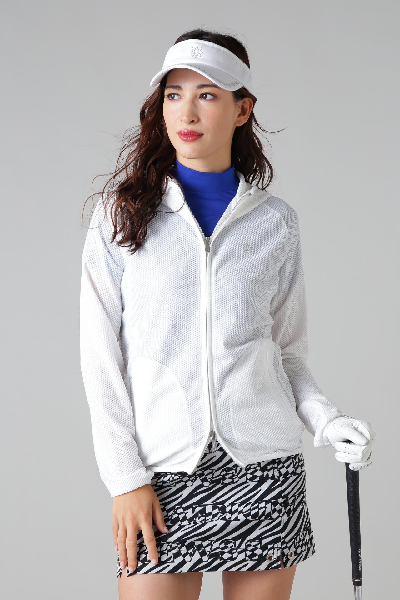 プラスリッチ ハニカムフルジップフーディ (WOMENS)