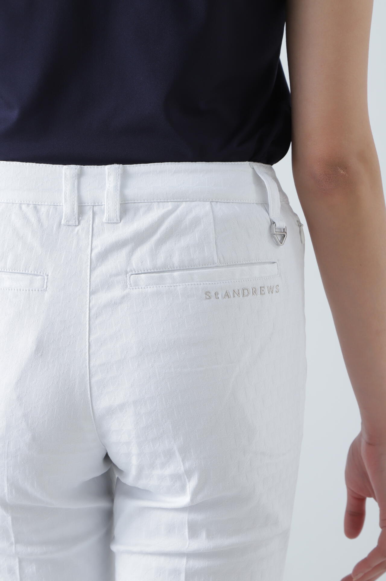 St Andrews 秋冬　ブラック　パンツ　M ステッチストライプショートパンツ (MENS) | St ANDREWS（セント