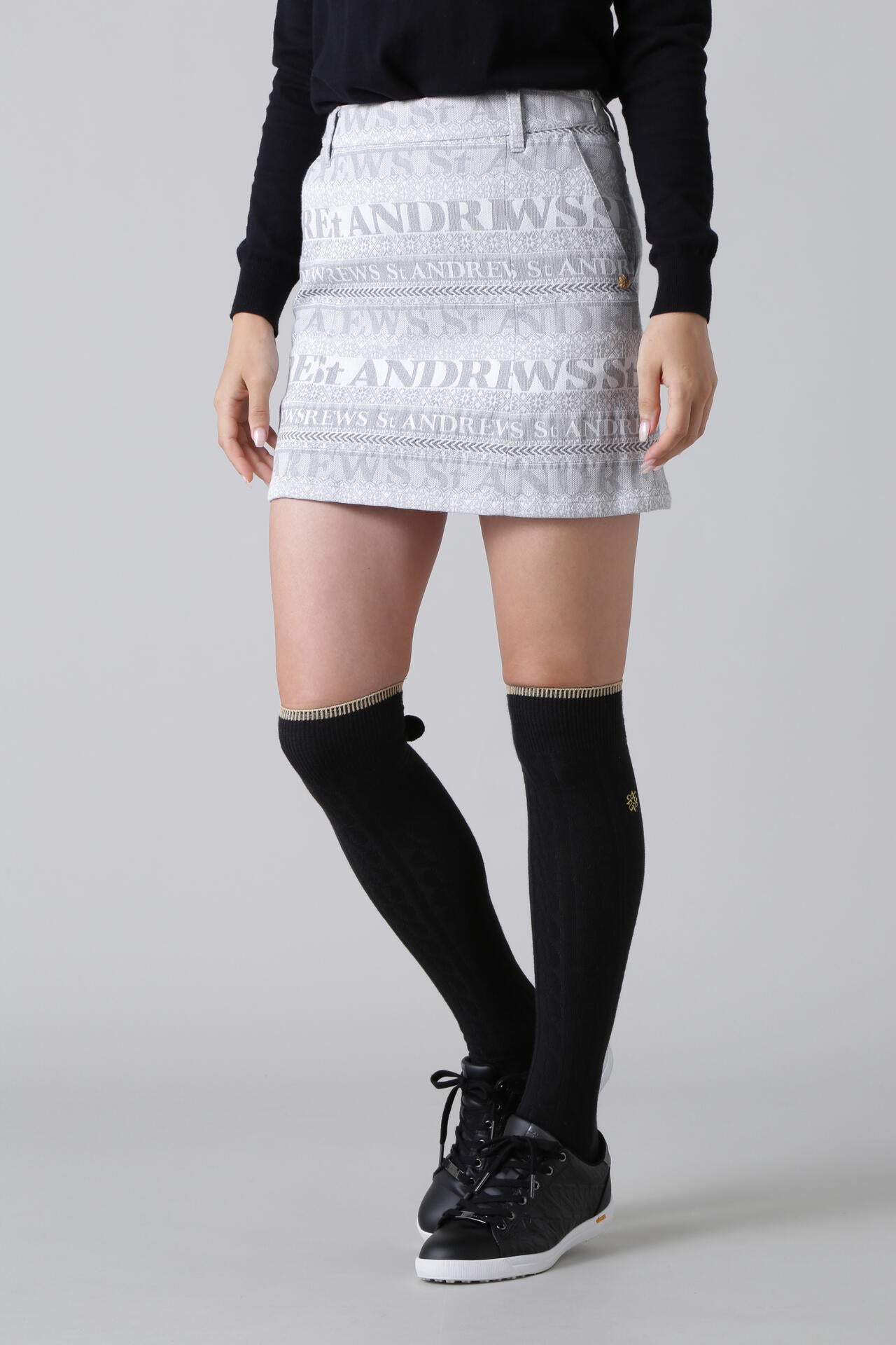 ボーダーノルディックジャガードスカート (WOMENS) | St ANDREWS