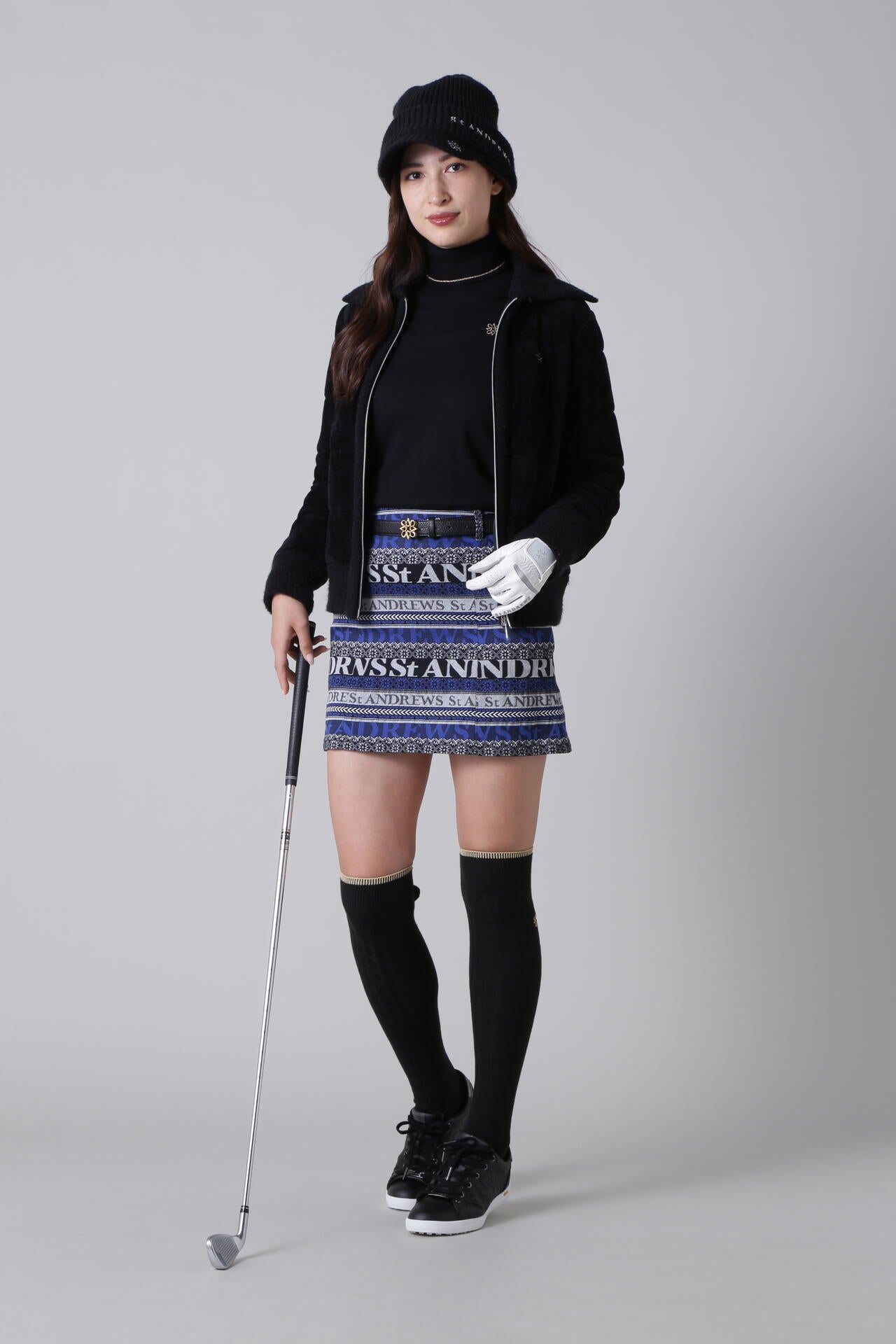 ボーダーノルディックジャガードスカート (WOMENS) | St ANDREWS