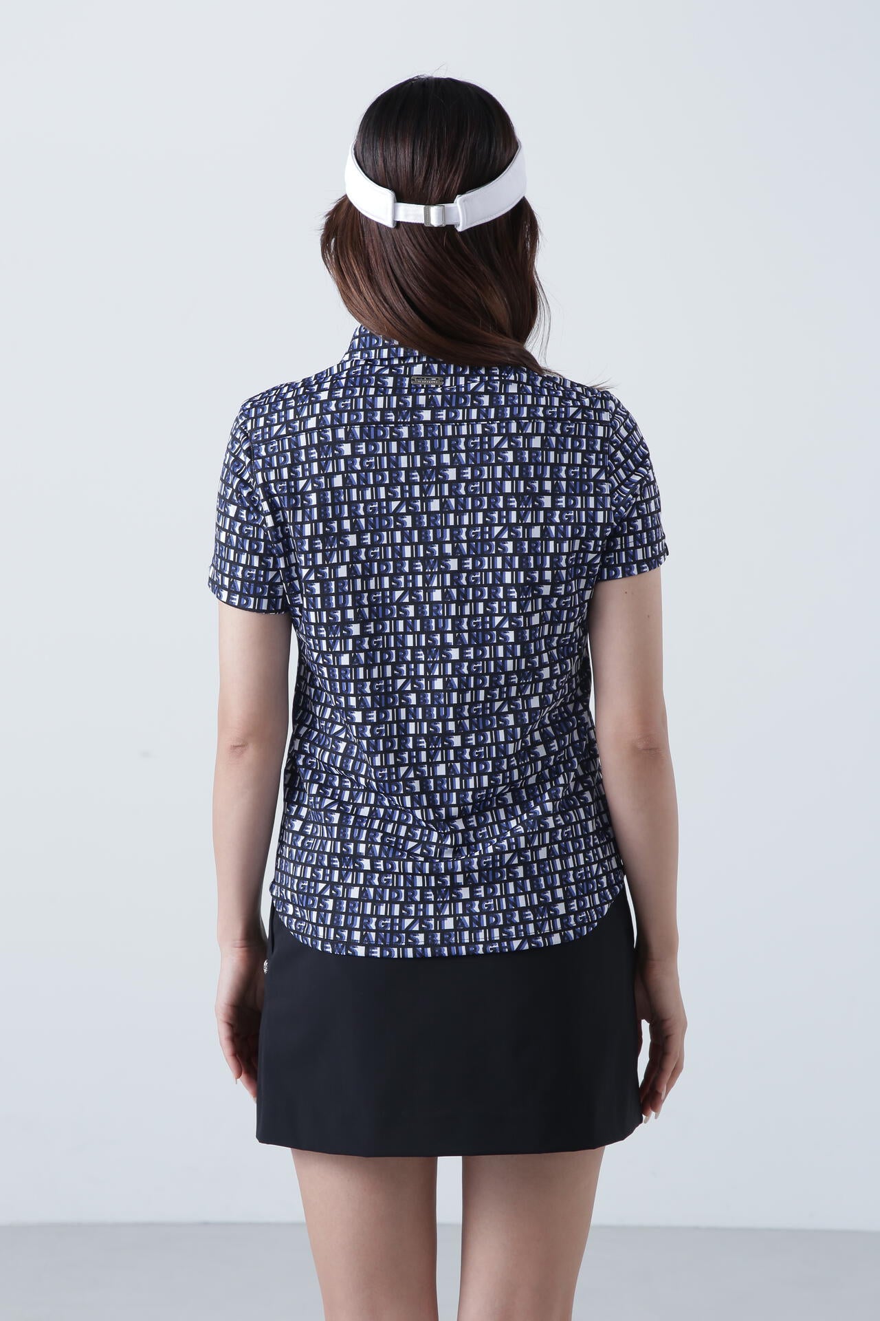 スクエアロゴジャガード半袖シャツ (WOMENS) | St ANDREWS（セント