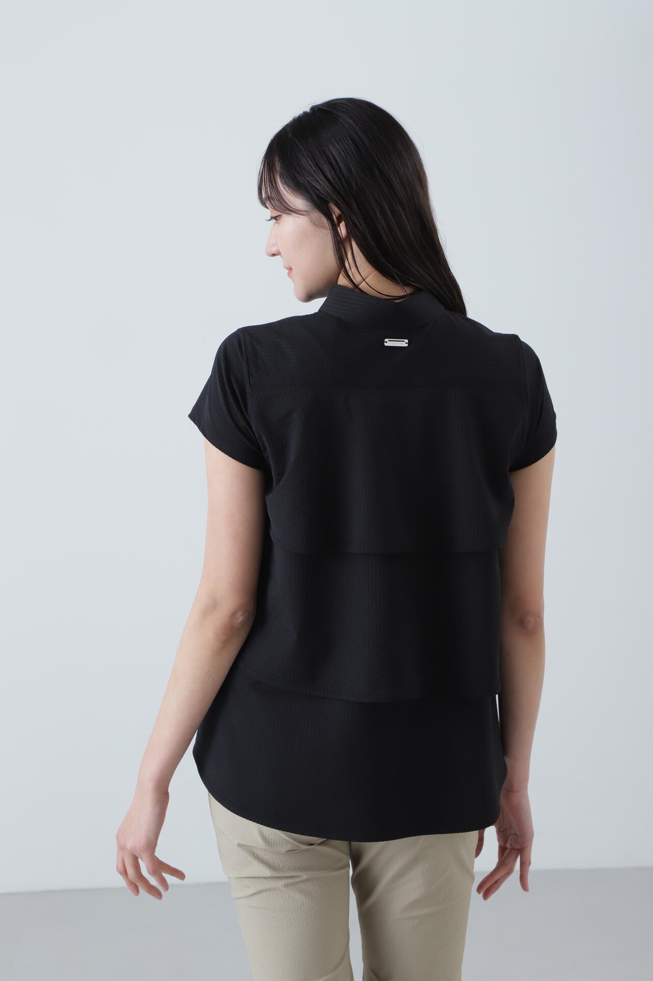 サッカーストライプ半袖シャツ (WOMENS)