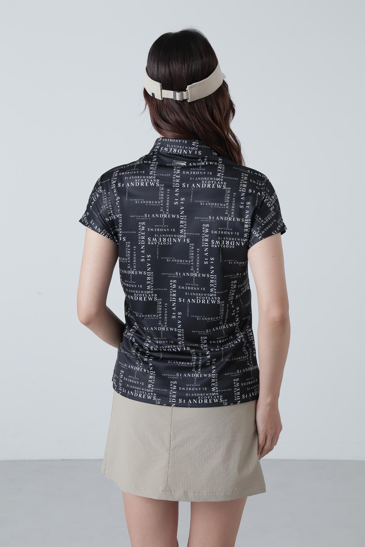 COOLMAXランダムロゴプリント半袖シャツ (WOMENS)