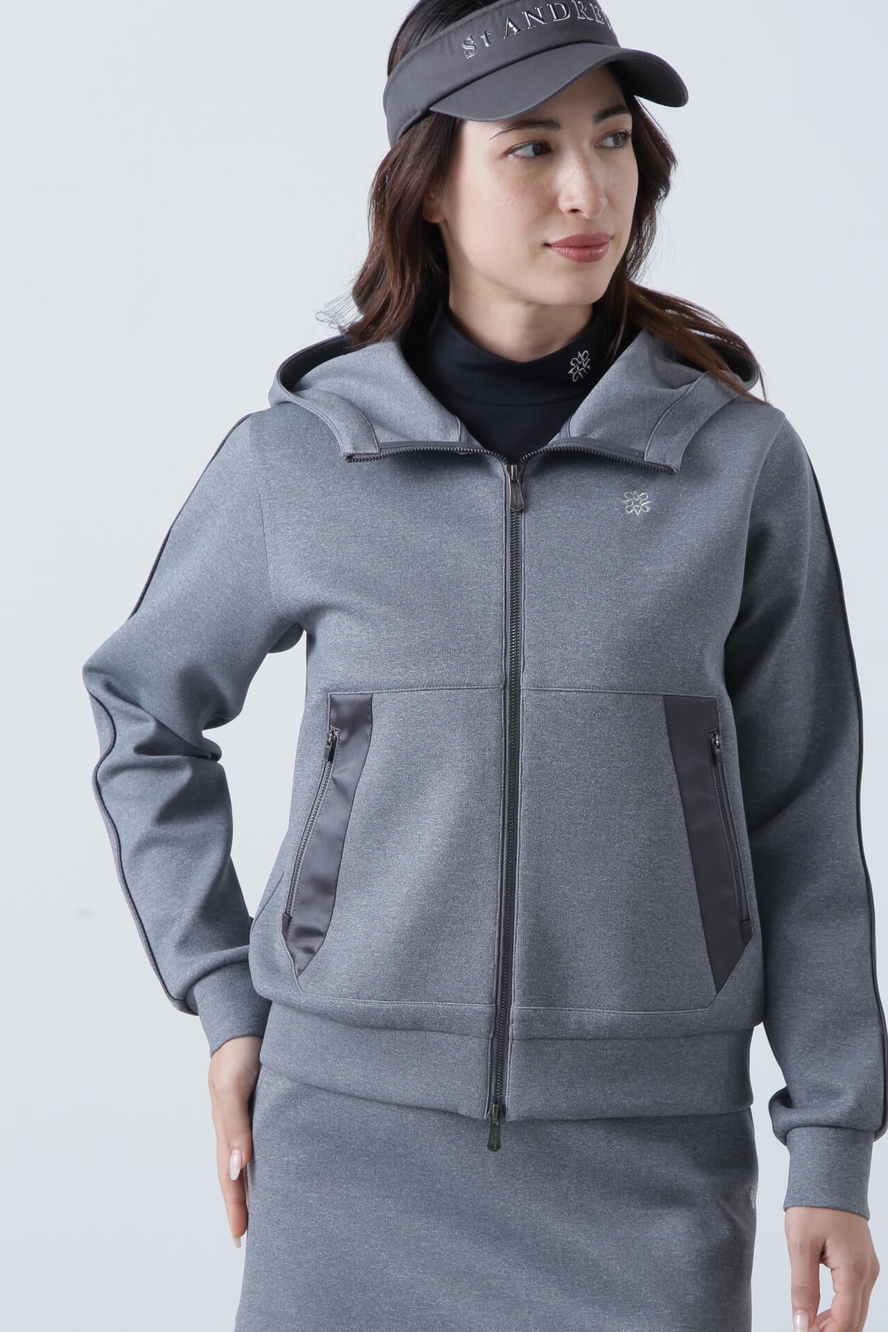 ダンボールニットフルジップフーディ (WOMENS) | St ANDREWS