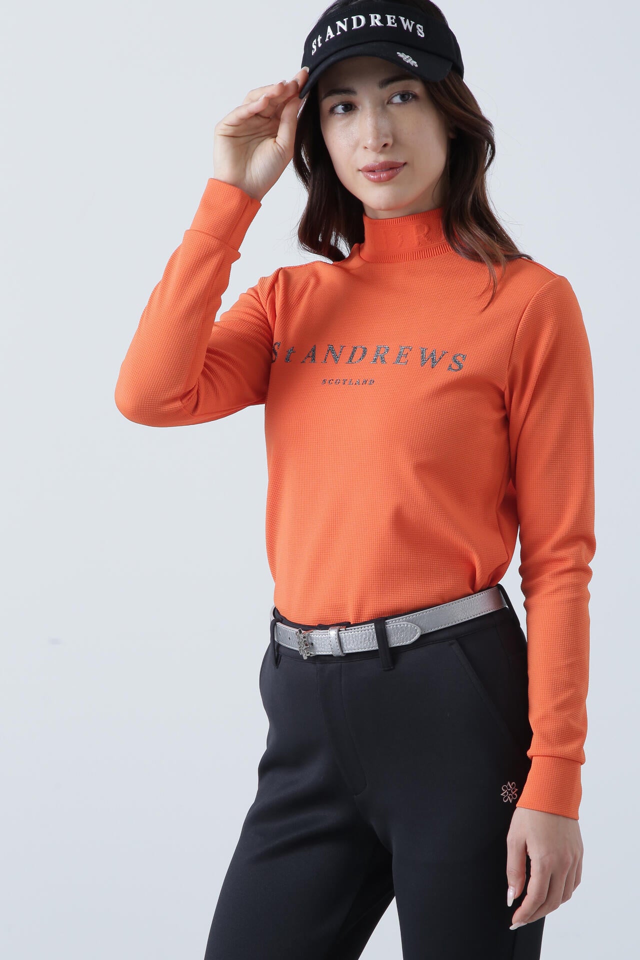 再値下げしましたセントアンドリュースモックネック ブロックリバー長袖ハイネック (WOMENS) | St ANDREWS（セント