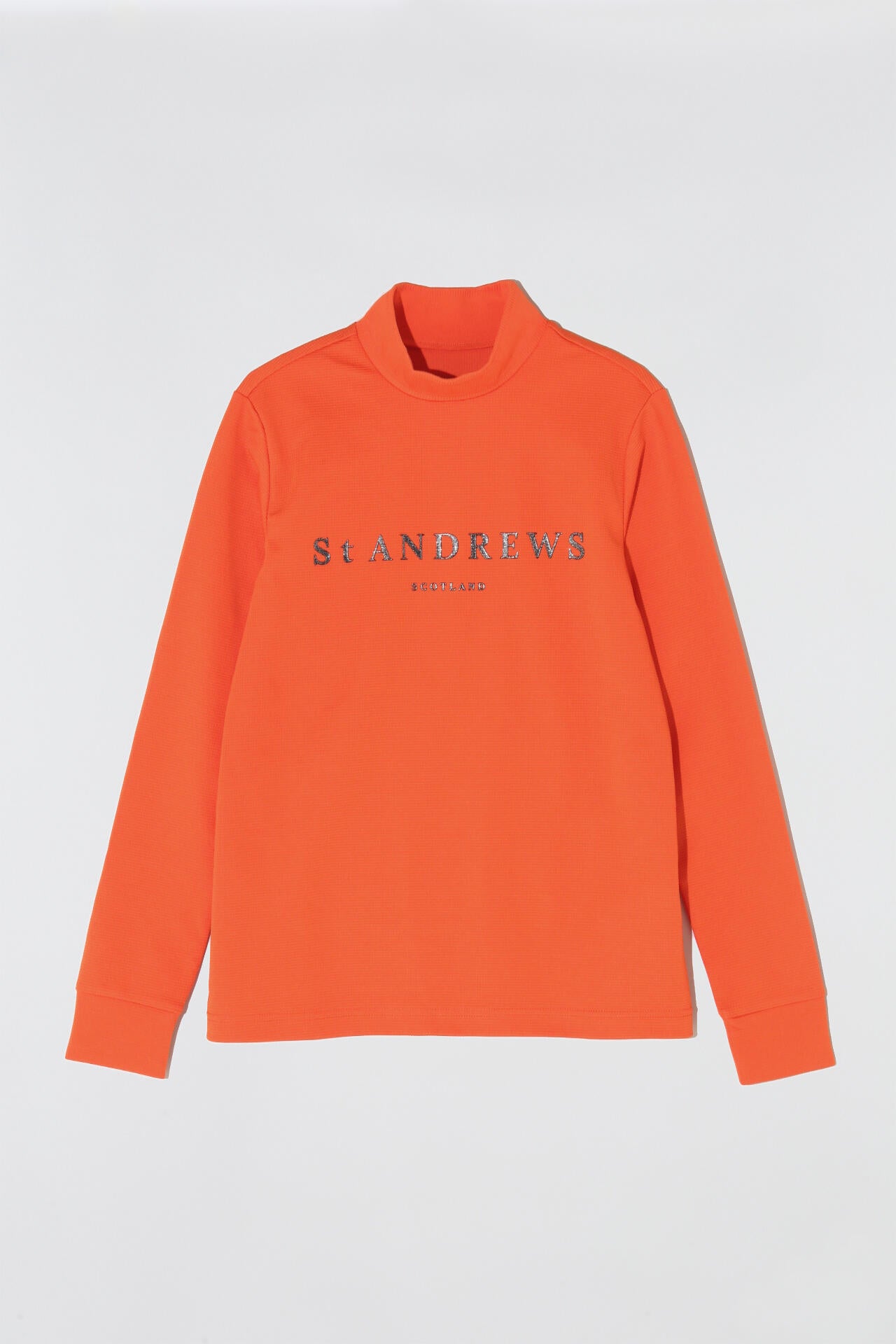 新品　タグ付き　ST ANDREWS オレンジ UVハイネック長袖ゴルフウェア ブロックリバー長袖ハイネック (WOMENS) | St ANDREWS（セント