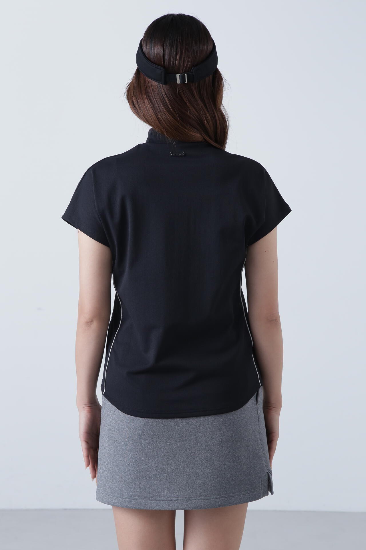 ナイロントリコット半袖ハイネックカットソー (WOMENS) | St ANDREWS