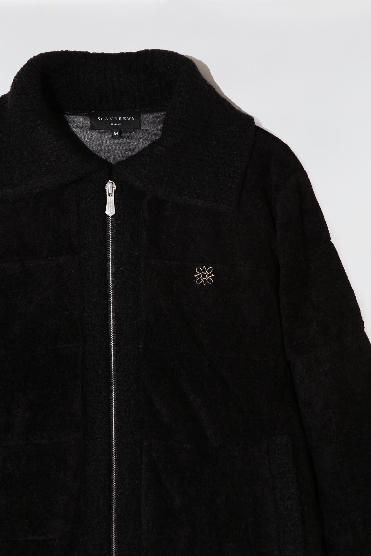 まり新品　セントアンドリュース　中綿ニットジャケット　ブルゾン　ブラック 中綿ニットブルゾン (WOMENS) | St ANDREWS（セントアンドリュース